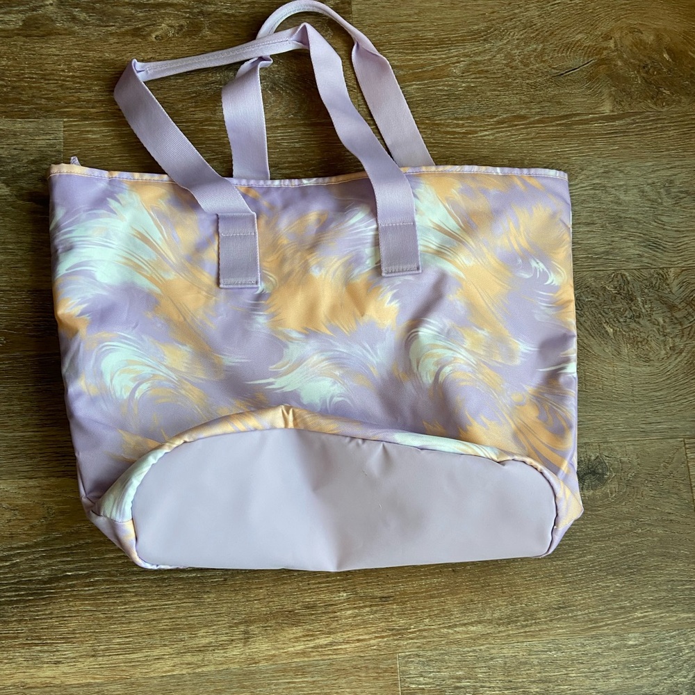 NWT Adidas  Lavender and Peach Women's Beach Tote Bag - Picture 6 of 7